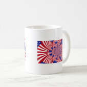 美しいアメージング統一された州国旗の万華鏡のように千変万化するパターン コーヒーマグカップ (正面右)
