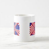 美しいアメージング統一された州国旗の万華鏡のように千変万化するパターン コーヒーマグカップ (中央)