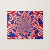 美しいアメージング統一された州国旗の万華鏡のように千変万化するパターン ジグソーパズル (横)