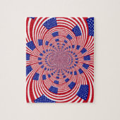 美しいアメージング統一された州国旗の万華鏡のように千変万化するパターン ジグソーパズル (縦)