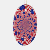 美しいアメージング統一された州国旗の万華鏡のように千変万化するパターン セラミックオーナメント (右)