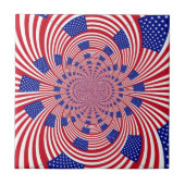 美しいアメージング統一された州国旗の万華鏡のように千変万化するパターン タイル (正面)