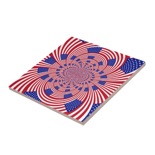 美しいアメージング統一された州国旗の万華鏡のように千変万化するパターン タイル (側面)