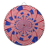 美しいアメージング統一された州国旗の万華鏡のように千変万化するパターン ダーツボード (正面)