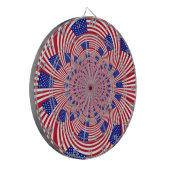 美しいアメージング統一された州国旗の万華鏡のように千変万化するパターン ダーツボード (正面左)