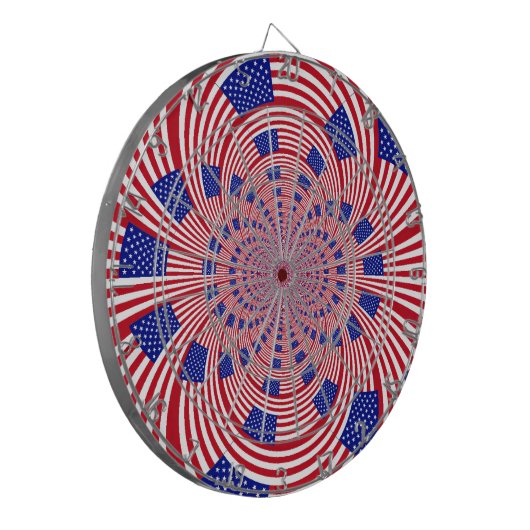 美しいアメージング統一された州国旗の万華鏡のように千変万化するパターン ダーツボード (正面左)