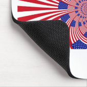 美しいアメージング統一された州国旗の万華鏡のように千変万化するパターン マウスパッド (コーナー)