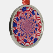 美しいアメージング統一された州国旗の万華鏡のように千変万化するパターン メタルオーナメント (右)