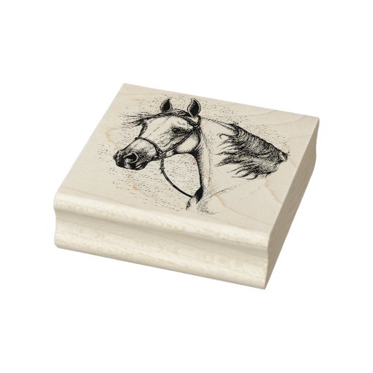 美しいアラビア馬ウマ科の頭ポートレート ラバースタンプ (スタンプ)