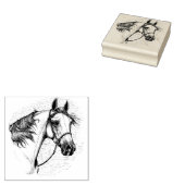 美しいアラビア馬ウマ科の頭ポートレート ラバースタンプ (押印)