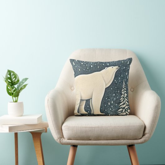 美しいアルティックポーラーベア クッション (椅子)