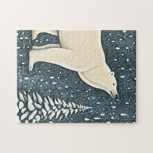 美しいアルティックポーラーベア ジグソーパズル (横)