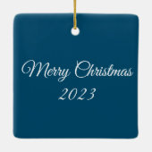 美しいアルティックポーラーベア セラミックオーナメント (裏面)