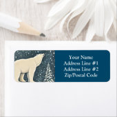 美しいアルティックポーラーベア ラベル (インサイチュ)