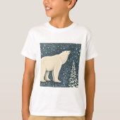 美しいアルティックポーラーベア Tシャツ (正面)