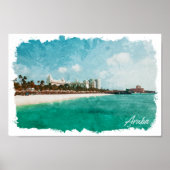 美しいアルバ熱帯島旅行 ポスター (正面)