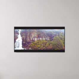 美しいアルペンウォーターフォール風光明媚な写真キウイNZ キャンバスプリント