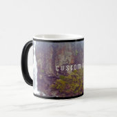 美しいアルペンウォーターフォール風光明媚な写真キウイNZ モーフィングマグカップ (正面左)