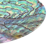 美しいアワビの真珠色の青いピンク カッティングボード (角)
