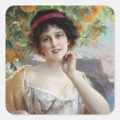 美しいアンダーザオレンジツリーバイエマイルバーノン スクエアシール (正面)