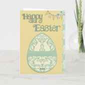 美しいアンティークイースターカード シーズンカード (裏面)