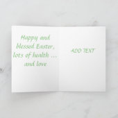 美しいアンティークイースターカード シーズンカード (内部)