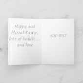 美しいアンティークイースターカード シーズンカード (内部)