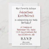 美しいアンティークカーフォト招待状 招待状 (裏面)