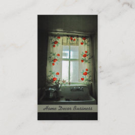 美しいアンティークキッチンウィンドウ 名刺