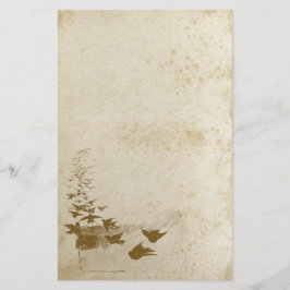 美しいアンティークステンドバードステーショナリー紙 便箋