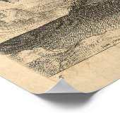 美しいアンティークスペインのスタリオンエレガント ポスター (角)