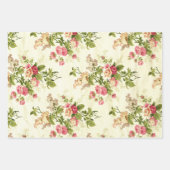 美しいアンティークフローラ包装紙シート ラッピングペーパーシート (正面)