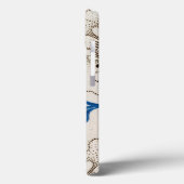 美しいアンティークブルーフローラスティプル Case-Mate iPhoneケース (裏面 / 左)