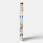 美しいアンティークブルーフローラスティプル Case-Mate iPhoneケース (裏面 / 右)