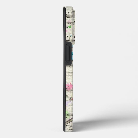 美しいアンティークポピーの花の音楽ノート Case-Mate iPhoneケース (裏面 / 右)
