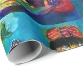 美しいアンティーク人形とクリスマスオーナメント ラッピングペーパー (ロールコーナー)