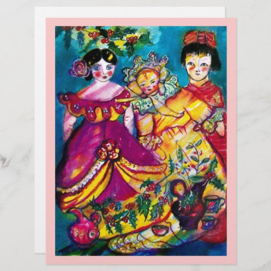 美しいアンティーク人形 (正面/裏面)