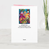 美しいアンティーク人形 シーズンカード (裏面)