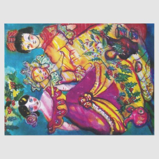 美しいアンティーク人形 薄葉紙 (正面)