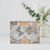 美しいアンティーク地図 ポストカード (スタンド正面)
