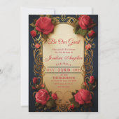 美しいアンドザビーストバラスウィート16招待状 招待状 (正面)