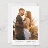 美しいアンパモダンサンド写真の日付の保存 招待状 (裏面)