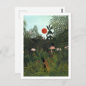 美しいアンリルーソーの有名なヴァージン林 ポストカード (正面/裏面)