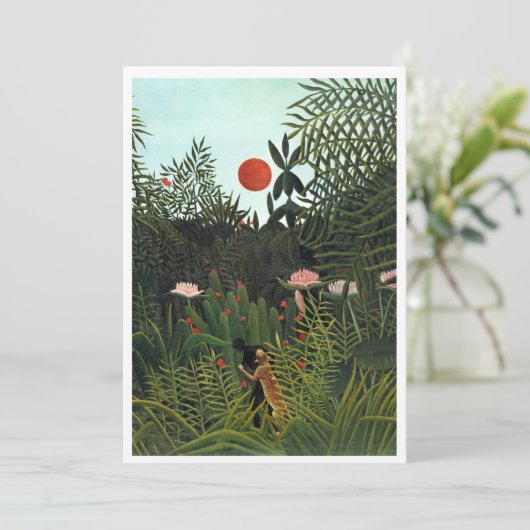 美しいアンリルーソーの有名なヴァージン林 招待状 (スタンド正面)