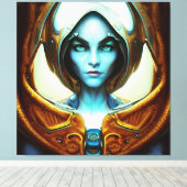 美しいアークトリアの女性 キャンバスプリント (インサイチュ (ウッドフロア))