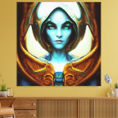 美しいアークトリアの女性 キャンバスプリント (インサイチュ (リビング))