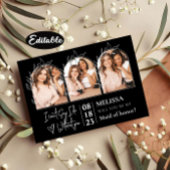 美しいアーチ写真コラージュのブライドメイド提案 招待状