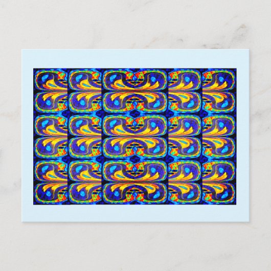 美しいアートパターン ポストカード (正面)