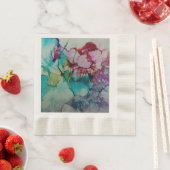 美しいアート紙ナプキン 縁ありランチョンナプキン (インサイチュ)