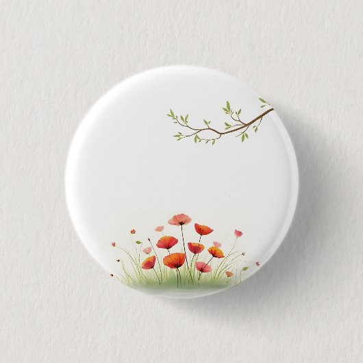 美しいアート 缶バッジ (正面)